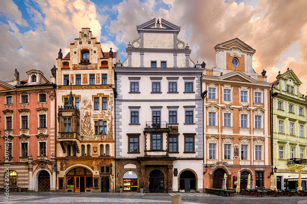 architecture of Prague, Czech republic.