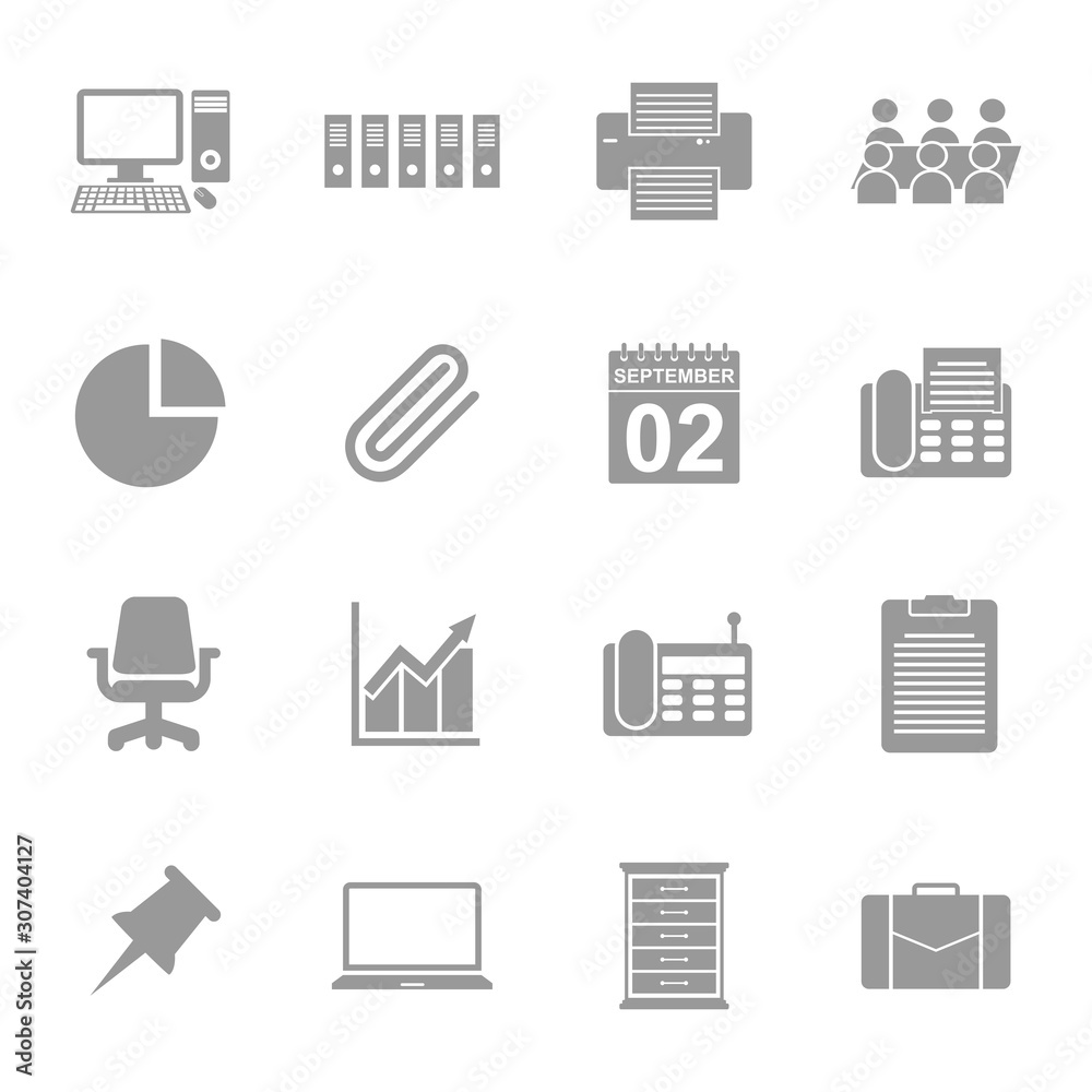 office equipment icon vector design symbol