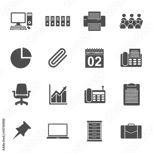 office equipment icon vector design symbol