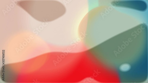 Abstract blurred transparency big bokeh movie, glowing gradient magical waves. Background for Youtube, opener, Christmas theme, holiday, party, clubs, event, music clips, advertising footage.