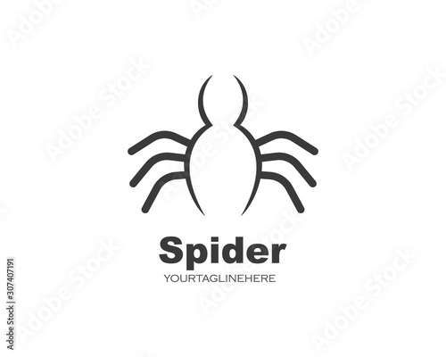 spider logo vector illustration