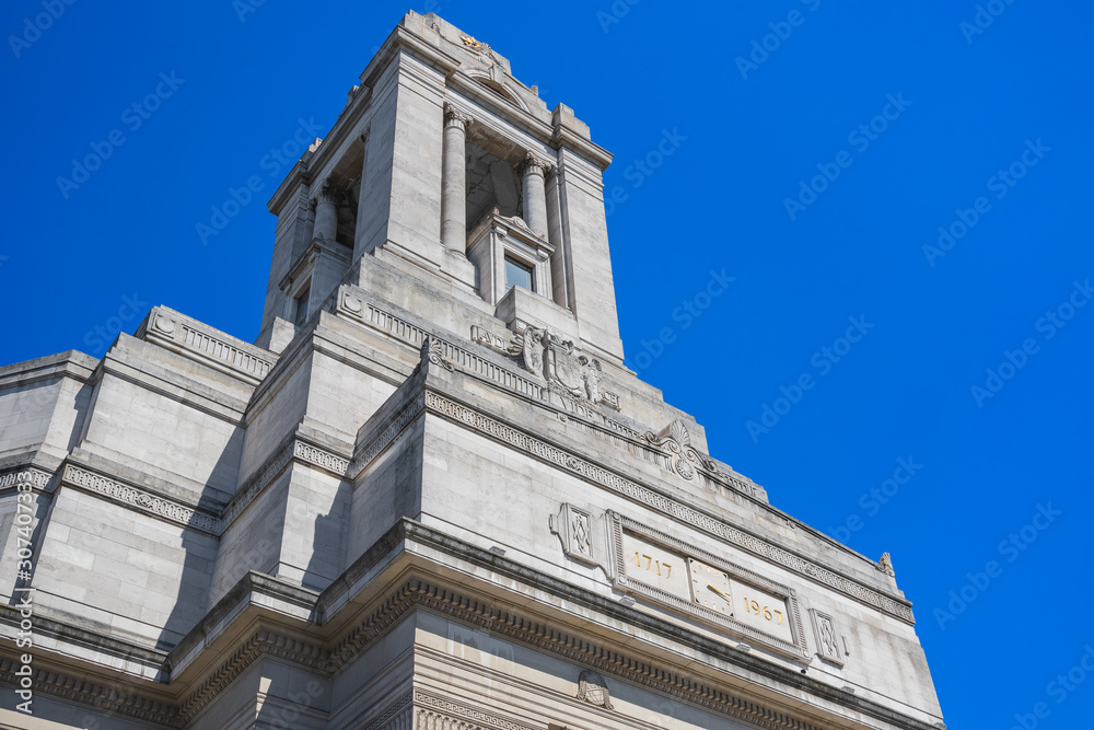 Front exterior of Freemasons Hall in London