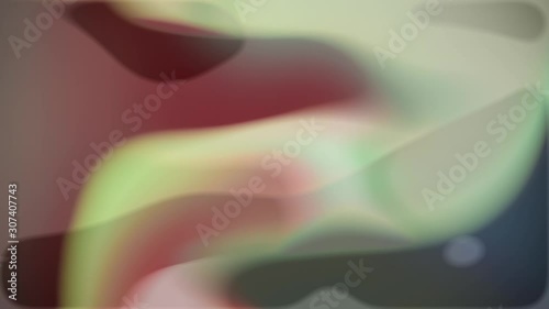 Abstract blurred transparency big bokeh movie, glowing gradient magical waves. Background for Youtube, opener, Christmas theme, holiday, party, clubs, event, music clips, advertising footage.