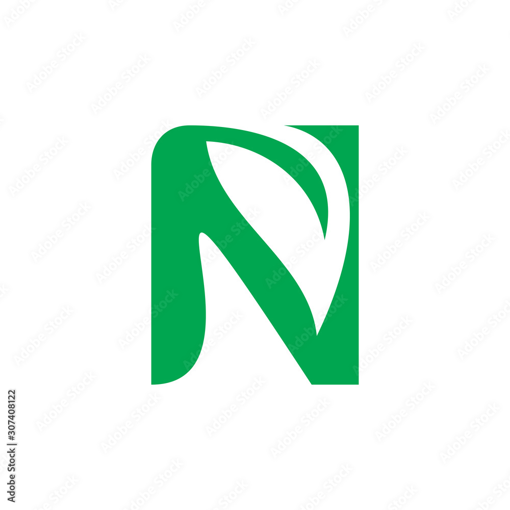 color nature n leaf logo design color nature n leaf logo design