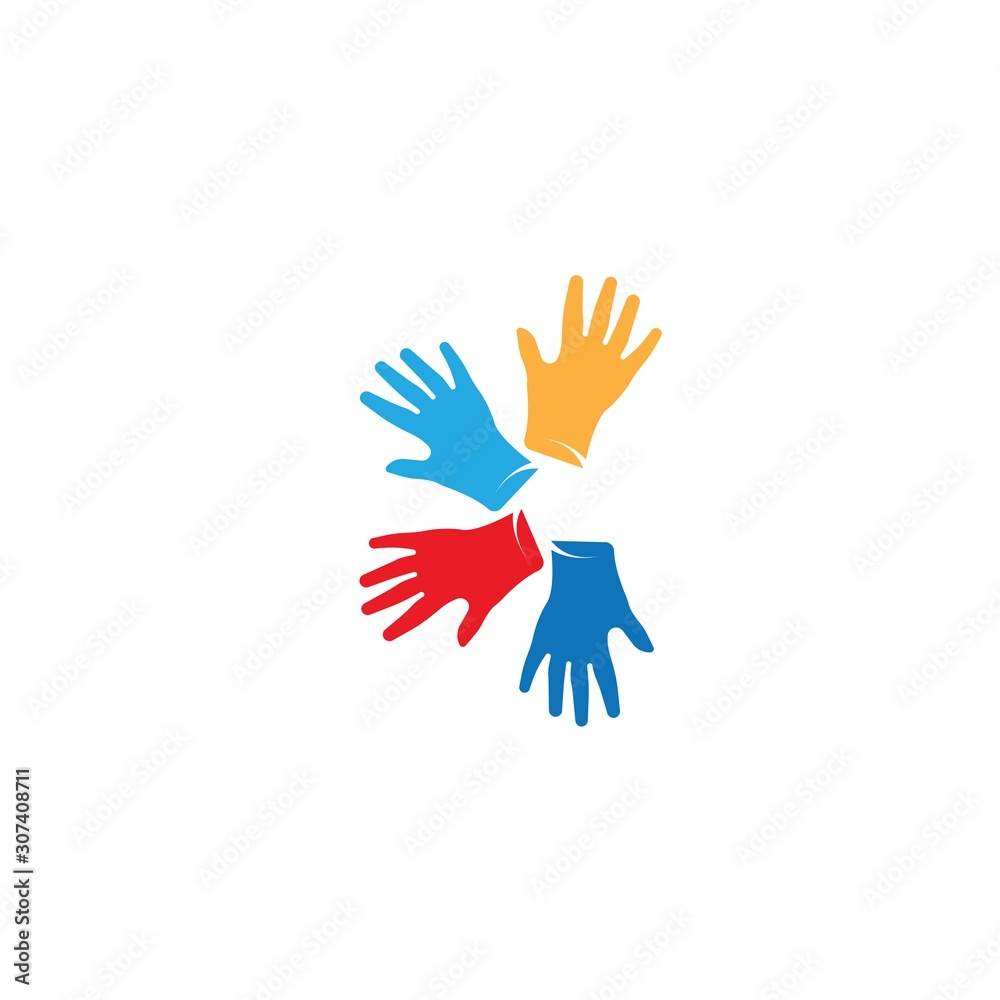 Obraz premium Hand Care Logo Template vector icon