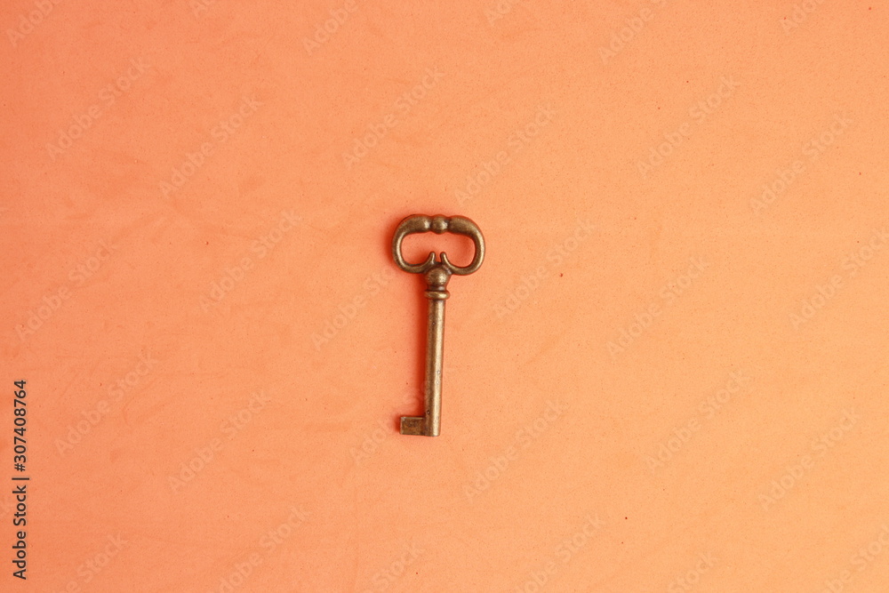 nice antique copper closet key nice antique copper closet key