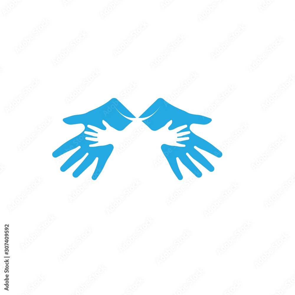 Obraz premium Hand Care Logo Template vector icon