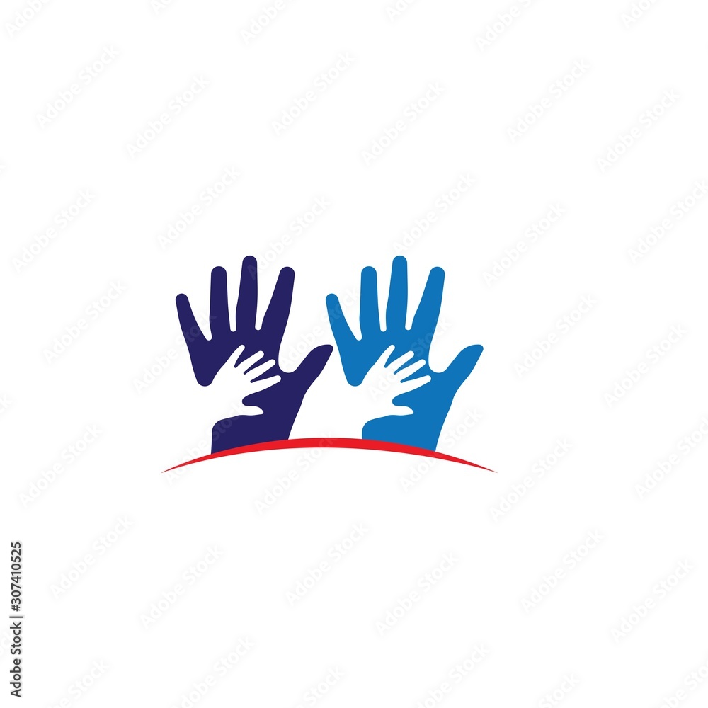 Obraz premium Hand Care Logo Template vector icon