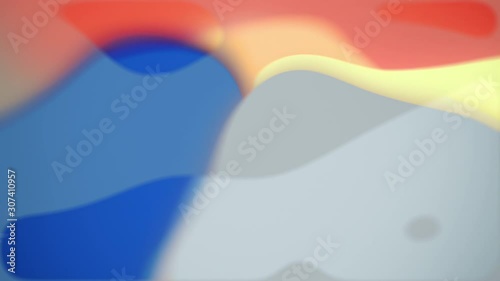 Abstract blurred transparency big bokeh movie, glowing gradient magical waves. Background for Youtube, opener, Christmas theme, holiday, party, clubs, event, music clips, advertising footage.
