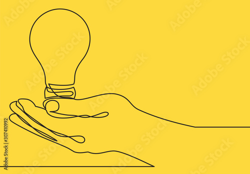 one line continuous draw woman with a light bulb, a man with a light bulb, a doctor with a lightbulb painted by hand picture silhouette. Line art.