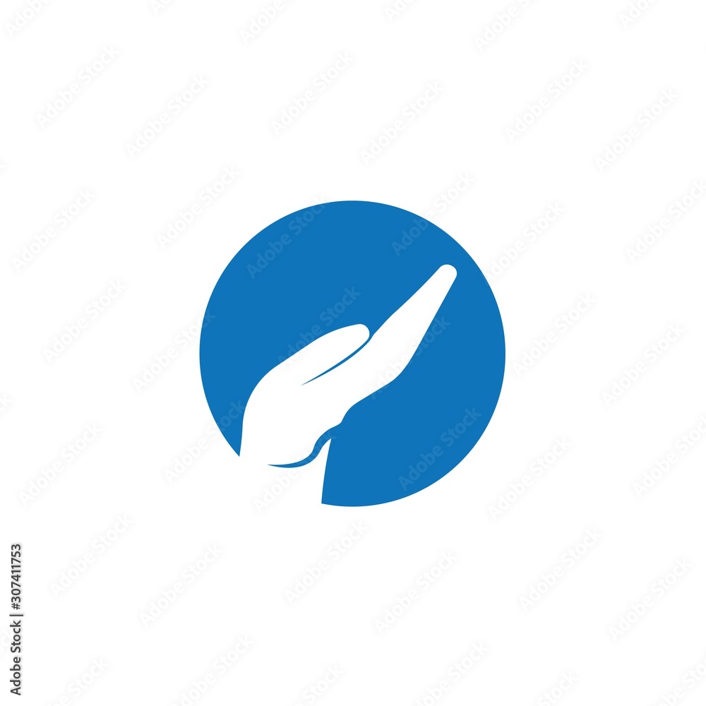 Hand Care Logo Template vector icon