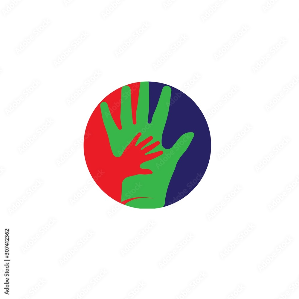 Hand Care Logo Template vector icon Hand Care Logo Template vector icon