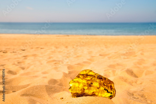Fototapeta Naklejka Na Ścianę i Meble -  amber on a beach of the Baltic sea