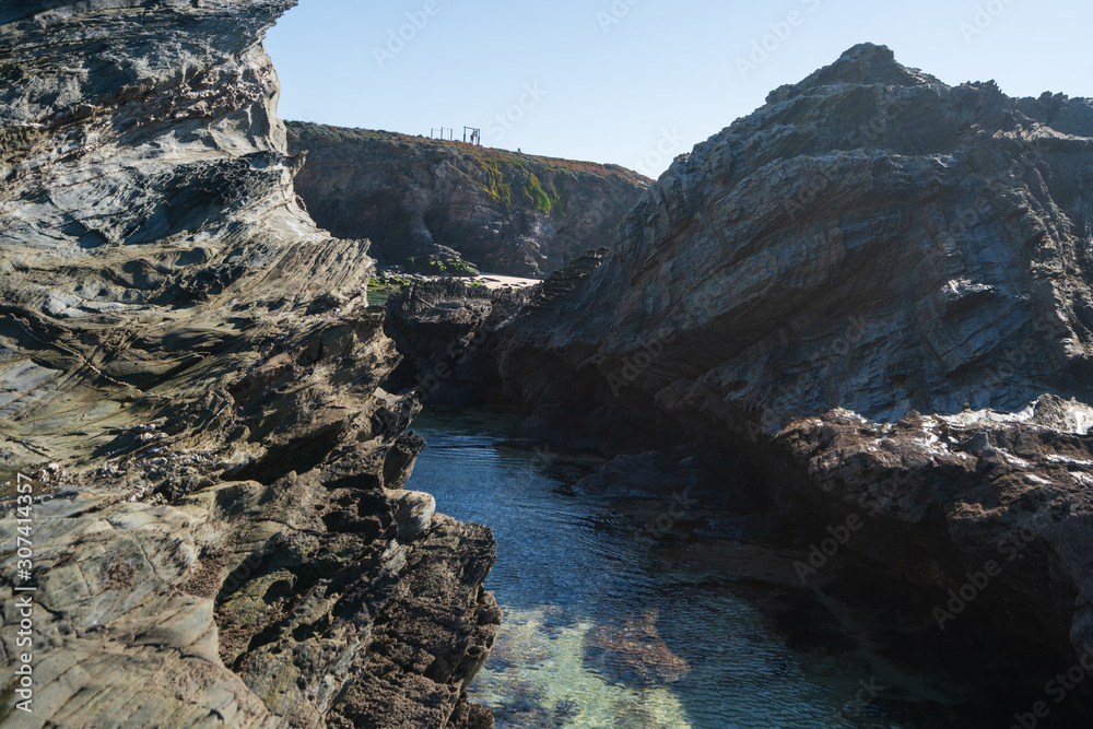 Obraz premium Praia da Samoqueira beach in Portugal