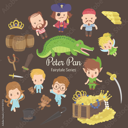 Εκτύπωση καμβά fairytale series peter pan