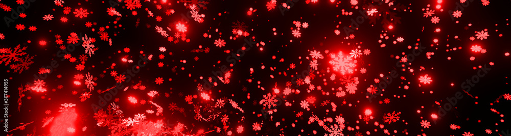 Bokeh abstract Christmas and new year background with stunning motion of snowflakes lighting. 3d illustration Bokeh abstract Christmas and new year background with stunning motion of snowflakes lighting. 3d illustration