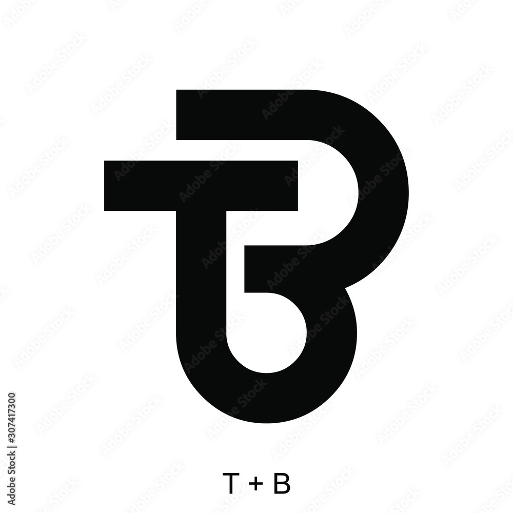 letter T and B for icon or logo design concept ready to use letter T and B for icon or logo design concept ready to use