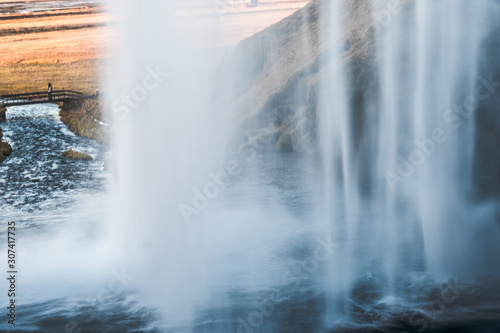 Seljalandsfoss is a waterfall in Iceland.
