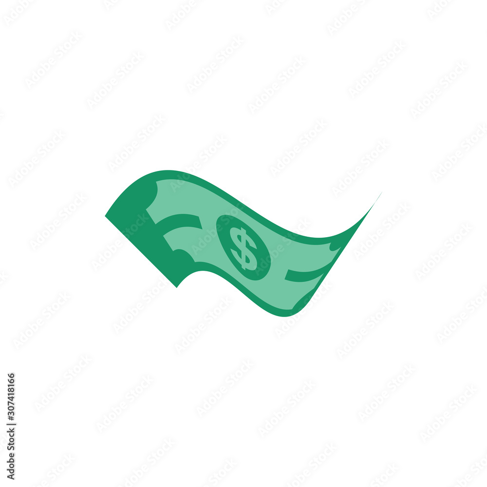 US Dollar stock paper bank notes icon sign business finance money concept vector illustration US Dollar stock paper bank notes icon sign business finance money concept vector illustration