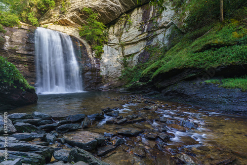Looking Glass Falls in Pisgah National Forest  near Asheville  North Carolina