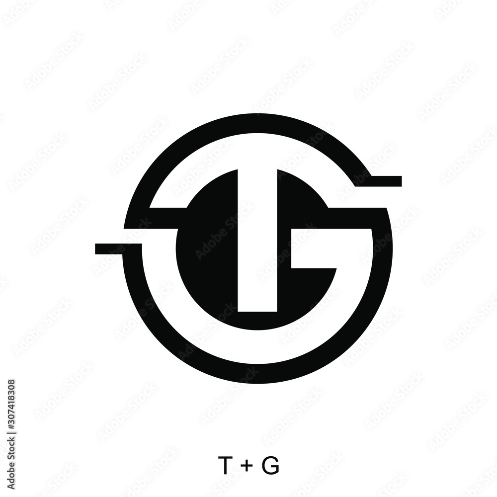 letter T and G for icon or logo design concept ready to use