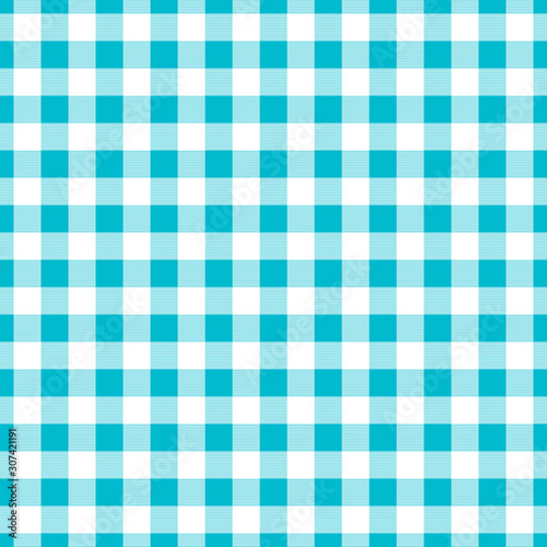 Seamless turquoise check pattern