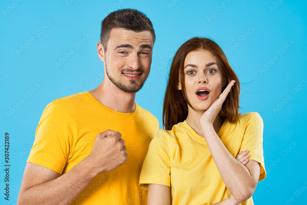 Naklejka premium young couple