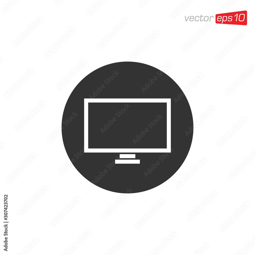 Monitor or Television Icon Design Vector Monitor or Television Icon Design Vector