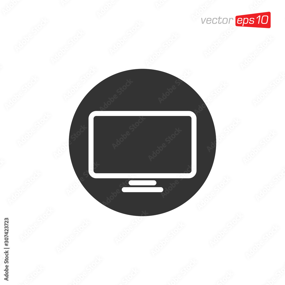 Monitor or Television Icon Design Vector Monitor or Television Icon Design Vector