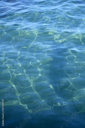 blue water in the sea