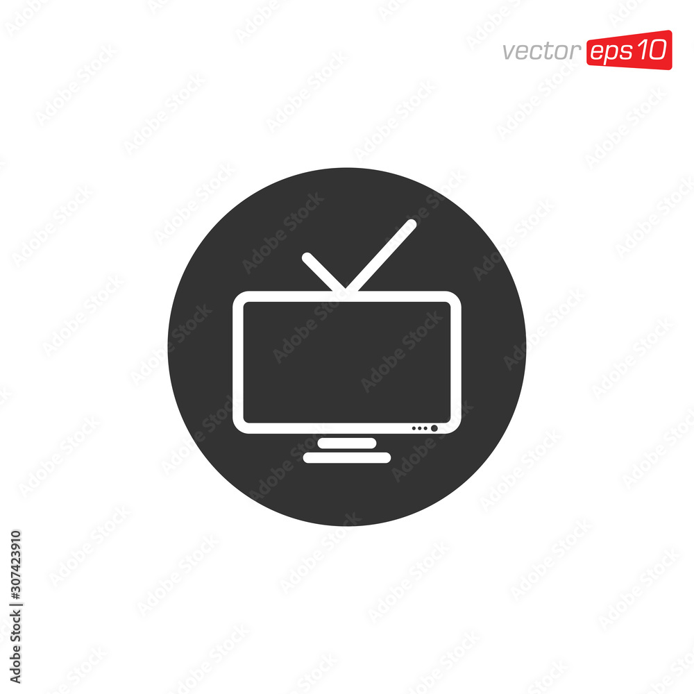 Monitor or Television Icon Design Vector Monitor or Television Icon Design Vector