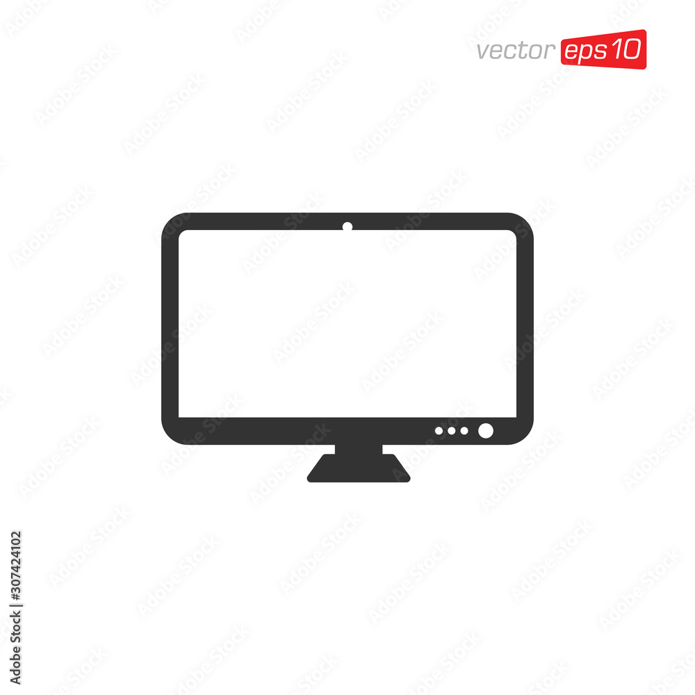 Monitor or Television Icon Design Vector Monitor or Television Icon Design Vector