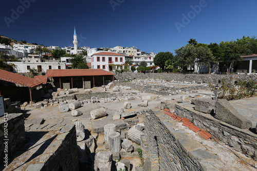 Mausoleum at Halicarnassus in Bodrum, Turkey photo