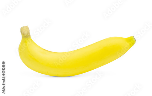 Banana isolated on white background with clipping path