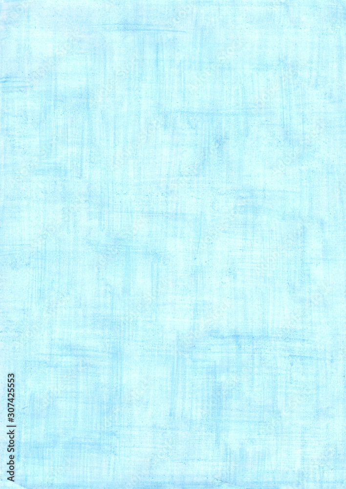 light blue rectangle sheet of paper colored with pencil. light blue rectangle sheet of paper colored with pencil.