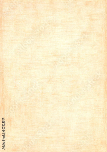 sand beige rectangle sheet of paper colored with pencil.