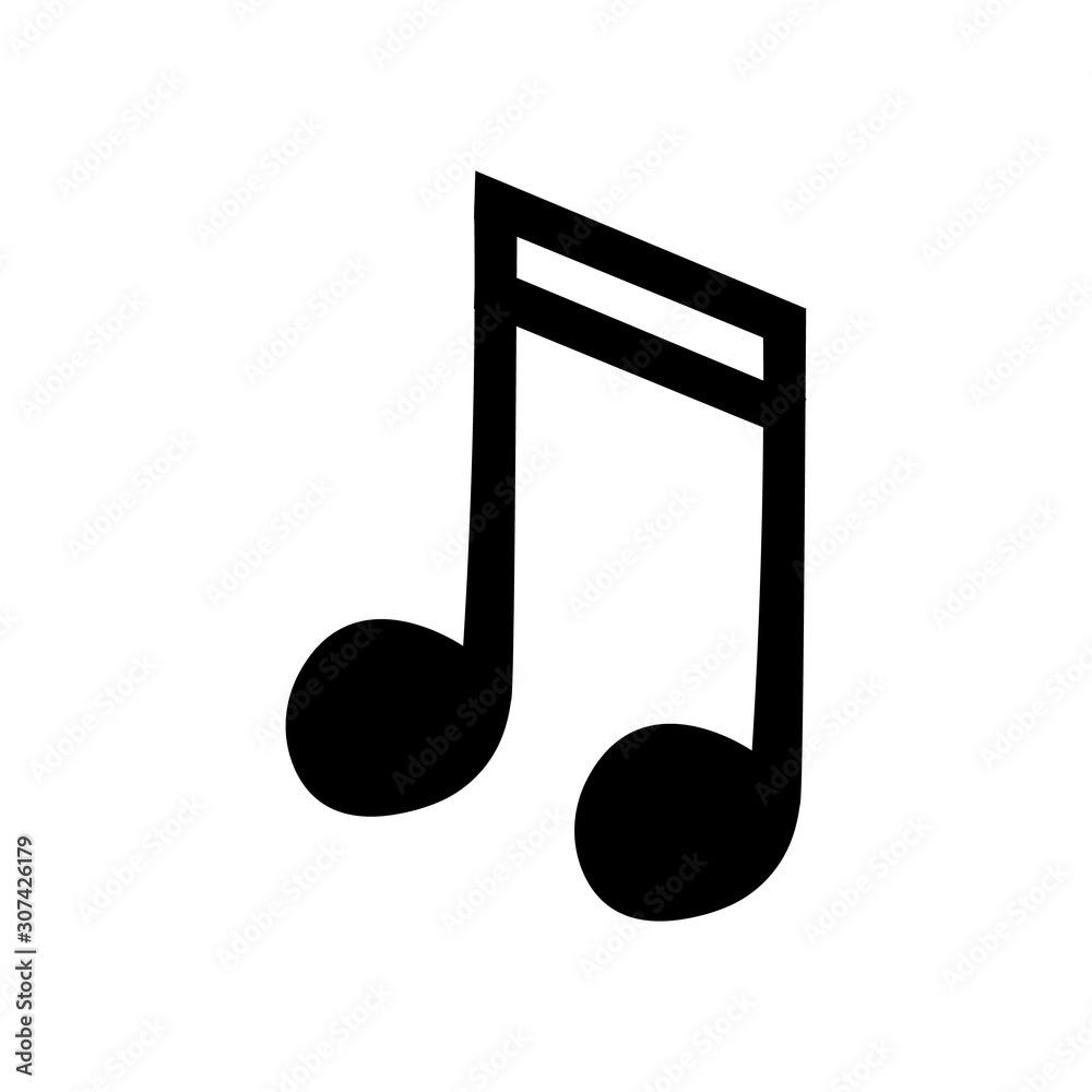vector icon of musical notes on a white background vector icon of musical notes on a white background