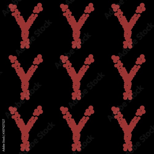 seamless background letters array - Y