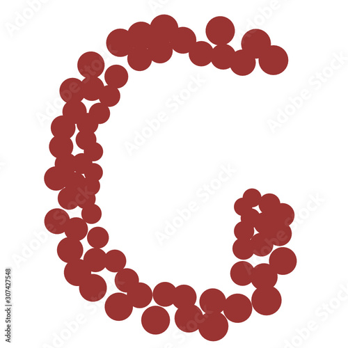circle doodle font - G