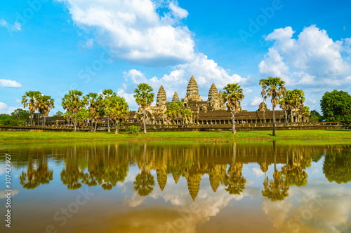 Angkor Wat Ancient Temple Cloudscape in Siem Reap  Cambodia