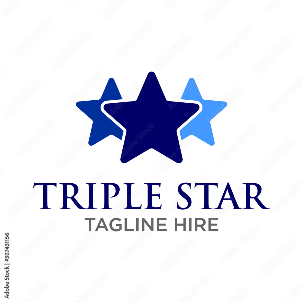 Obraz premium Star Logo Icon Vector Template