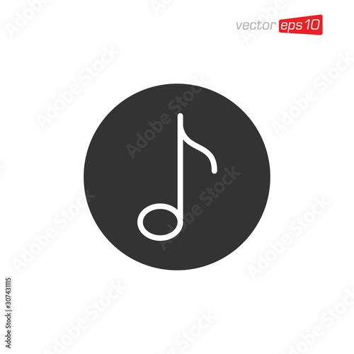 Music Notes Icon Design Vector