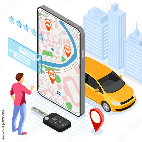 Car Sharing Service Concept