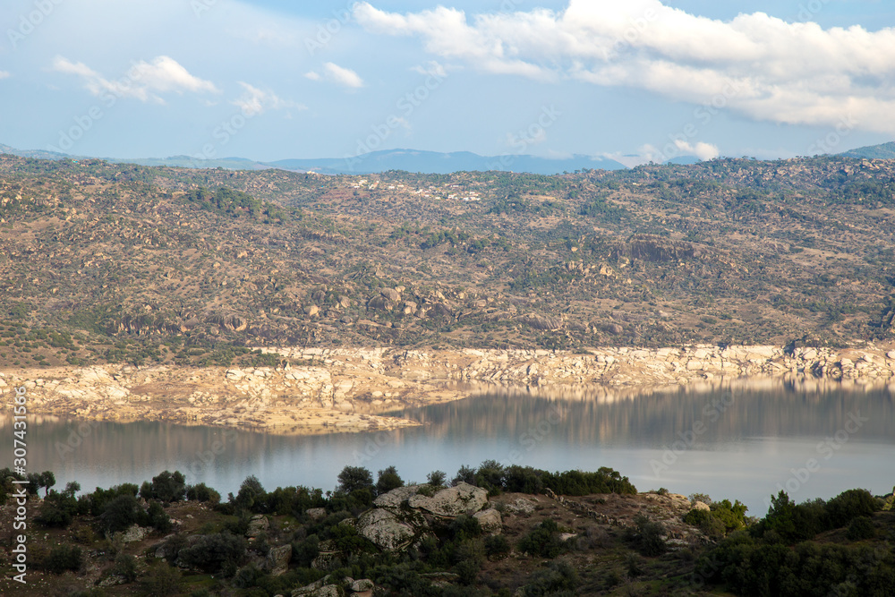 panoramic view of the lake