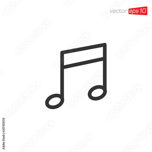 Music Notes Icon Design Vector