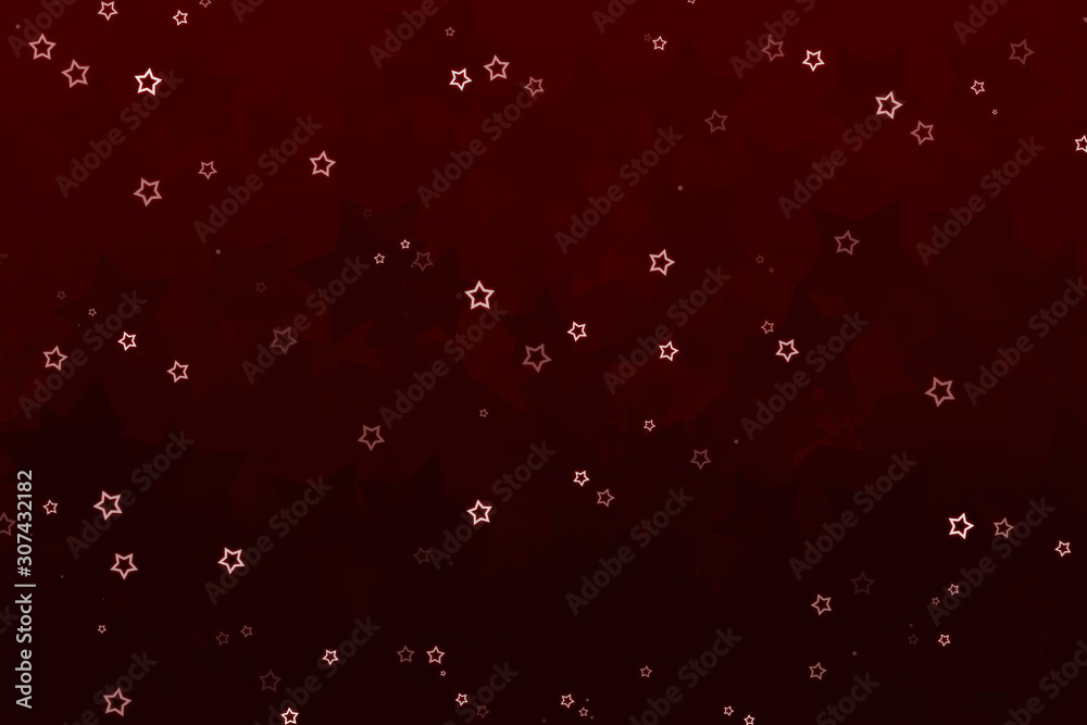 Illustrated Dark Red Christmas Background with Stars Illustrated Dark Red Christmas Background with Stars