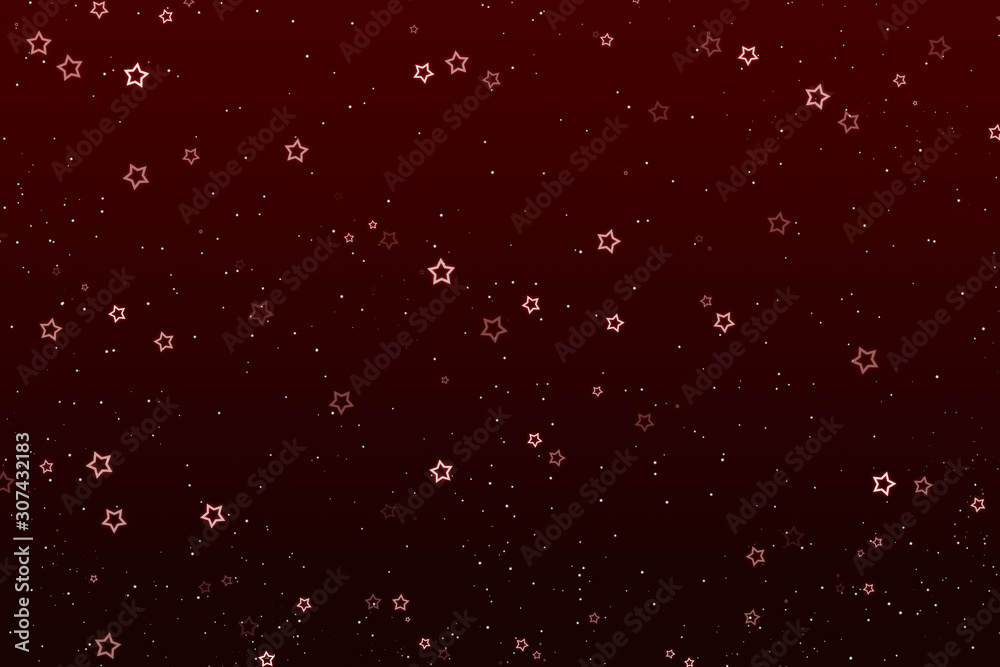 Illustrated Dark Red Christmas Background with Stars Illustrated Dark Red Christmas Background with Stars