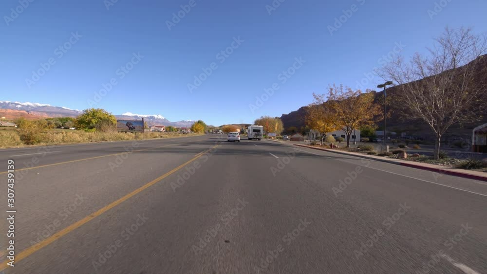 Utah Moab City Highway 191 Driving Template at Forth St 15 Utah Moab City Highway 191 Driving Template at Forth St 15