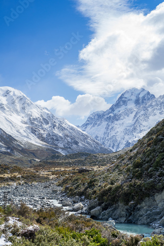 Mount cook covered by snow.View from Hooker Valley track. © Apiq Sulaiman