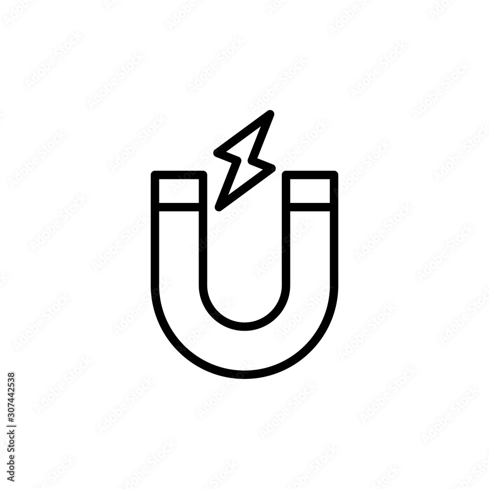 Magnet Vector illustration. Seo & Web design element Line Icon. Magnet Vector illustration. Seo & Web design element Line Icon.